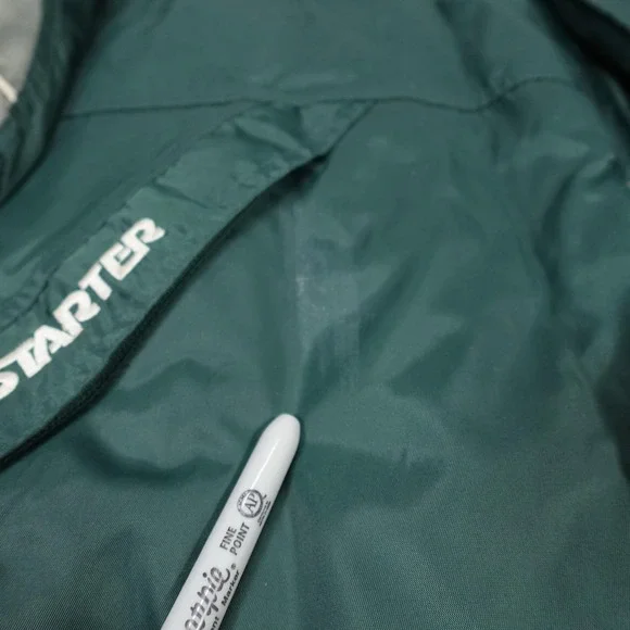 Vintage Philadelphia Eagles Jacket Mens Large Green NFL Football Starter 90s